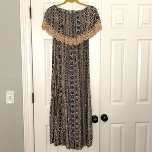 Off Shoulder Maxi Dress